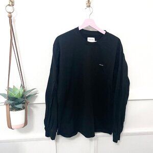 Thisisneverthat Black Crew Neck Long Sleeve Tee Shirt Size L